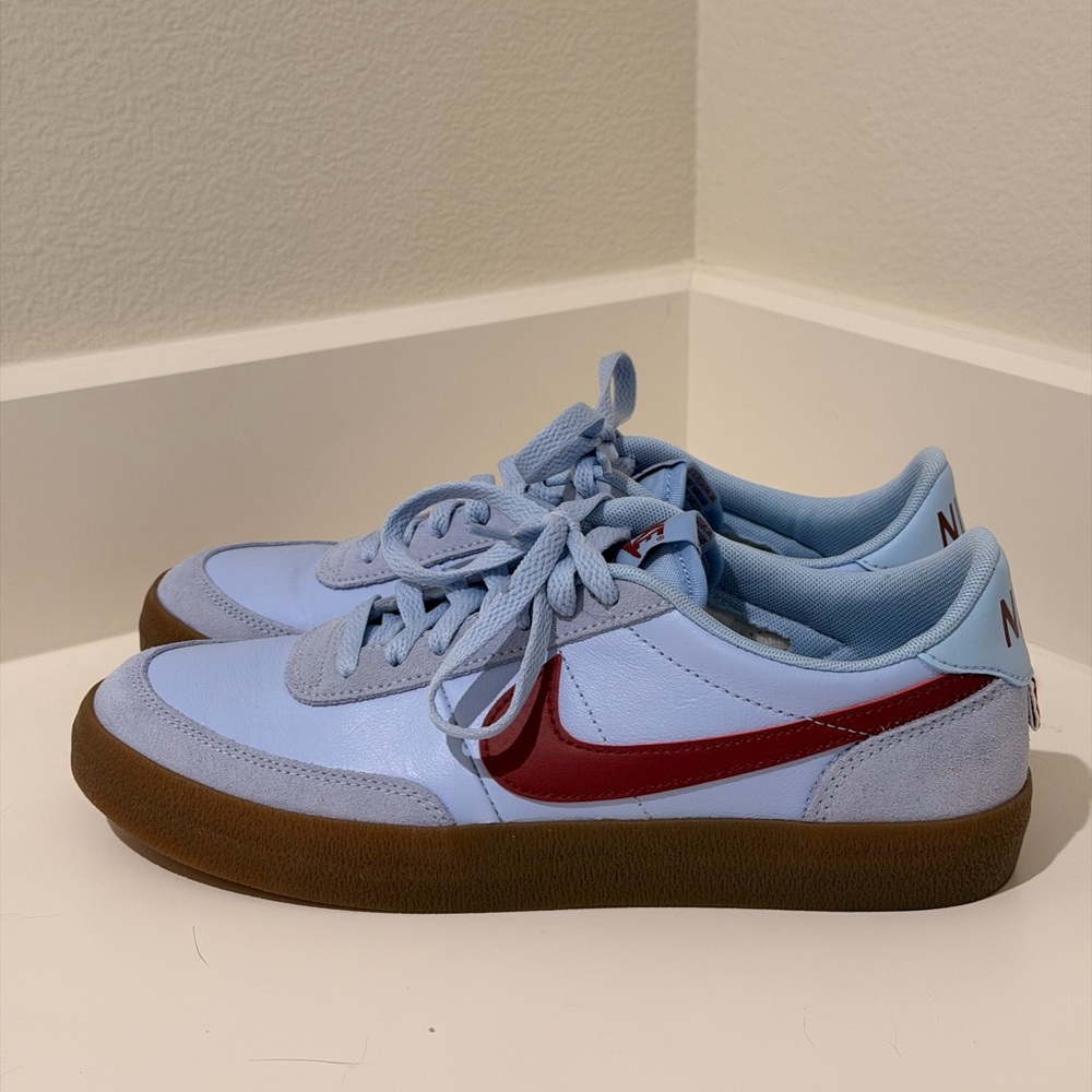 Nike Sky Blue and Maroon Sneakers